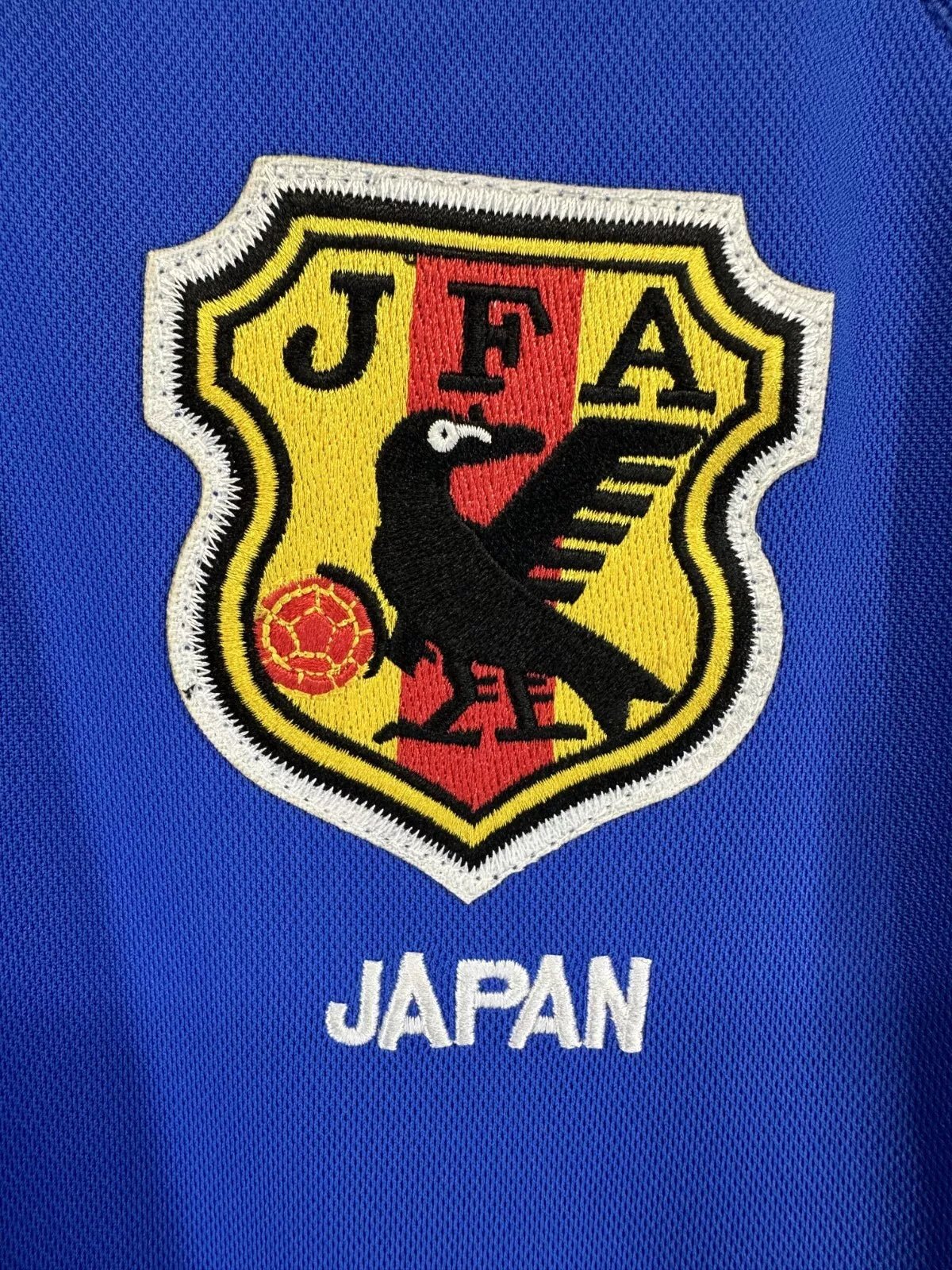 Blue japan home jersey 2000 retro polo collar y2k asian cup championship comfortable collector fit NIPPONKITS excellence