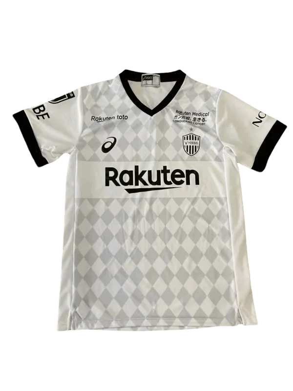 Vissel kobe iniesta third jersey 2021 white diamond pattern andres iniesta barcelona legend NIPPONKITS Store