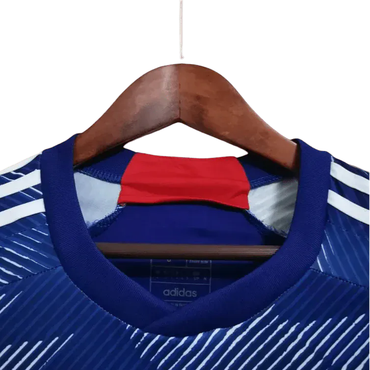 Japan 2022 kits home fan version displaying tournament authenticity with comfortable sizing and World Cup specifications