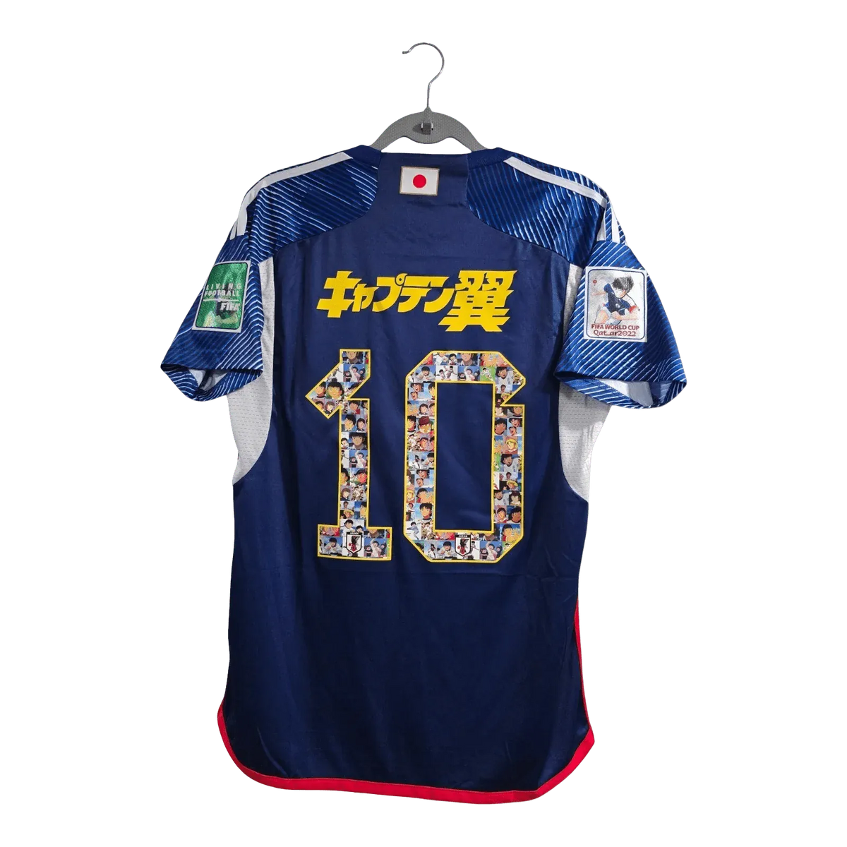 Premium anime jersey featuring Captain Tsubasa Blue with official Japan football heritage and authentic JFA construction