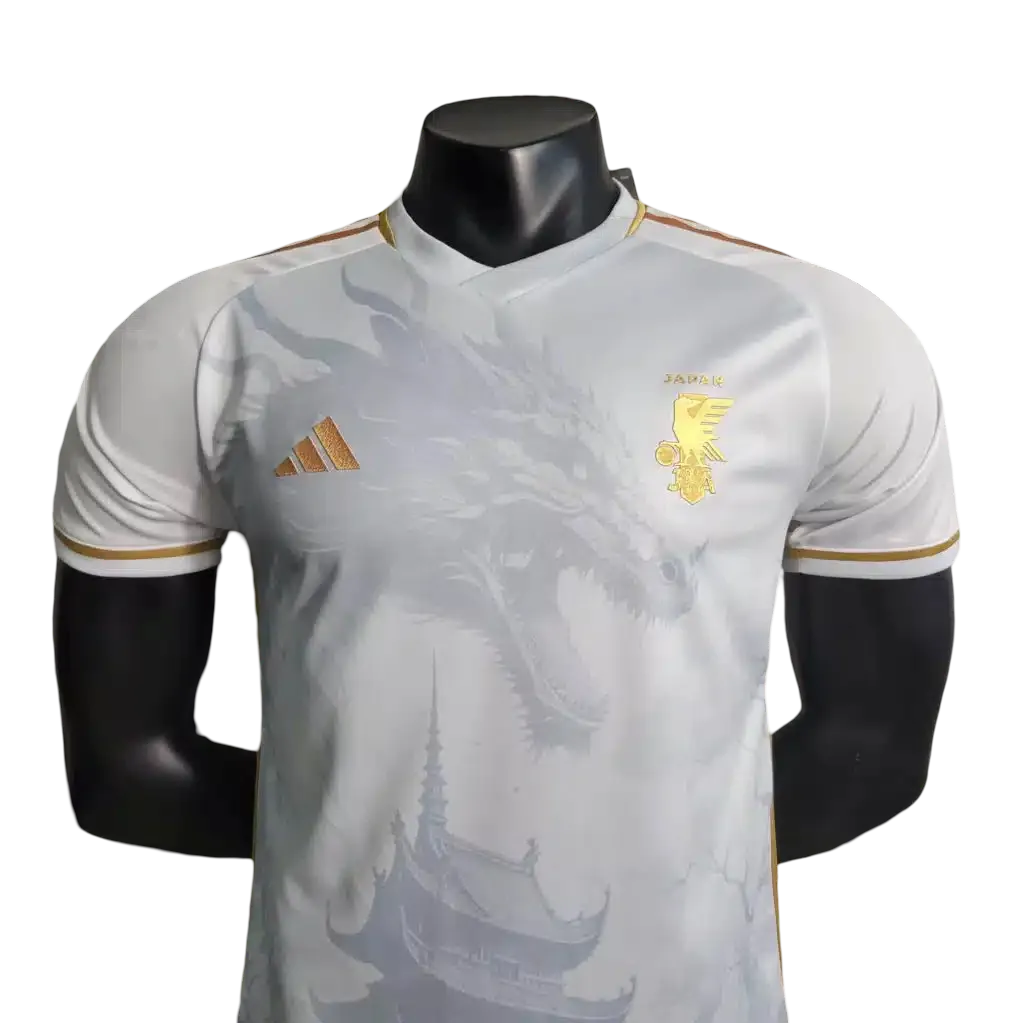 2023/2024 Japan White and Gold Jersey front view – NipponKits


