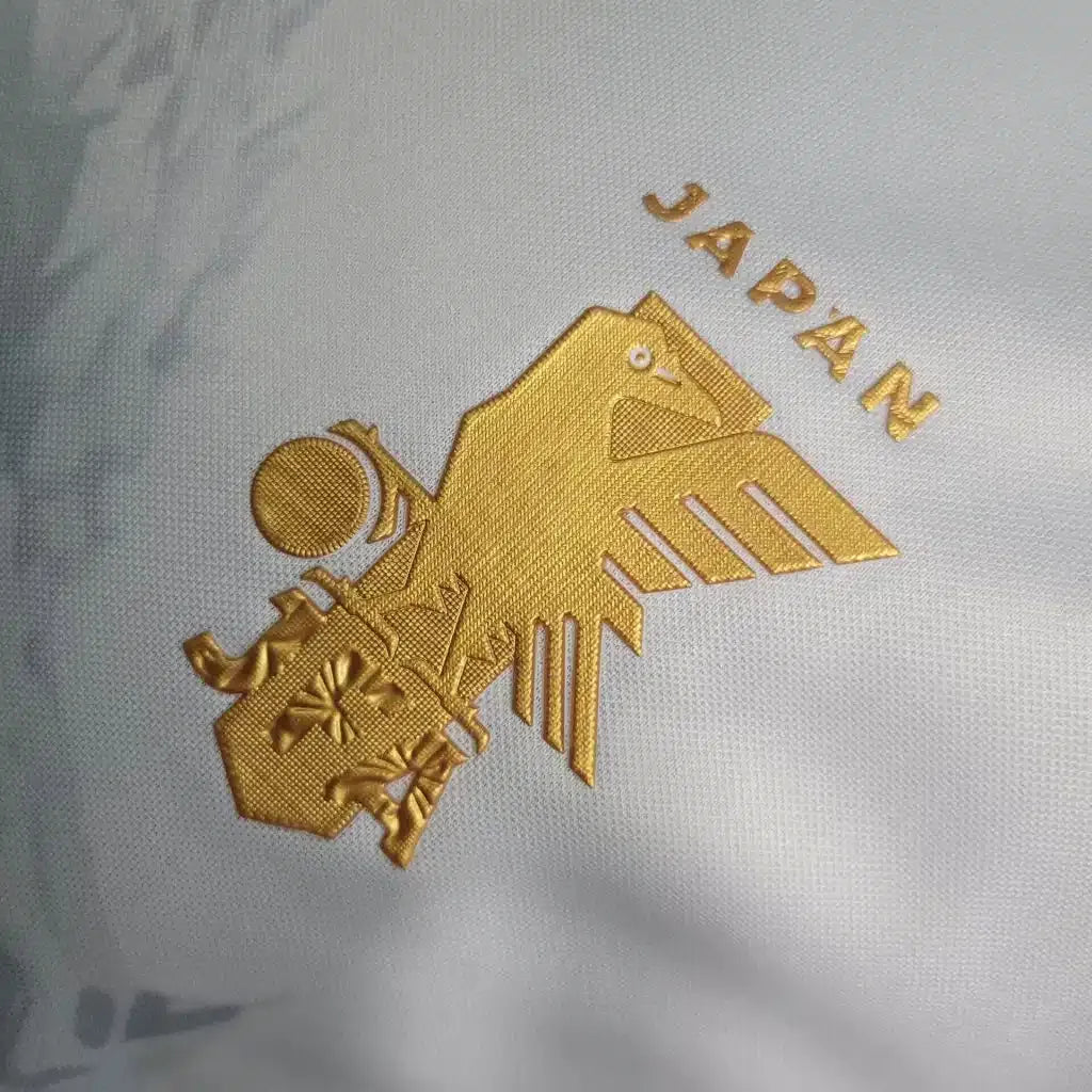 Japan soccer jersey white with gold trim – NipponKits