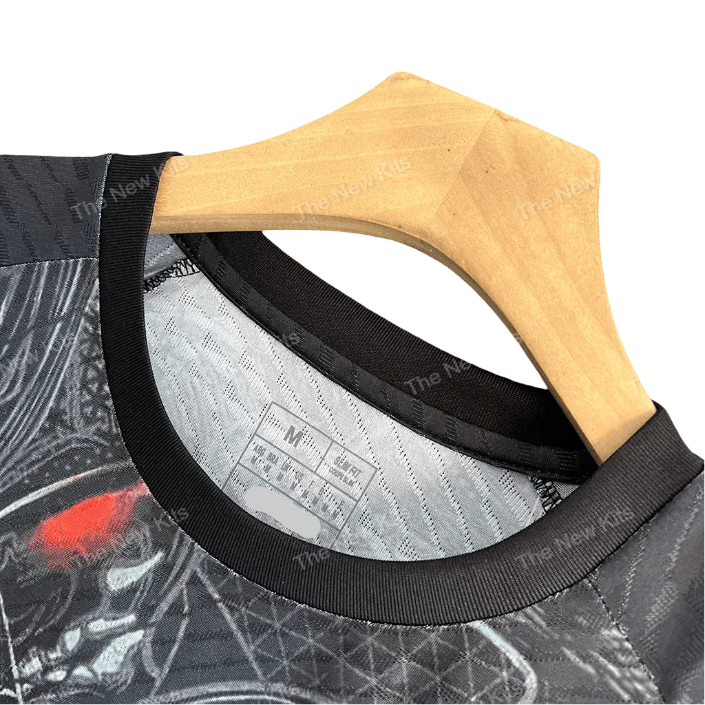 Black Japan Concept Jersey with warrior design – NipponKits