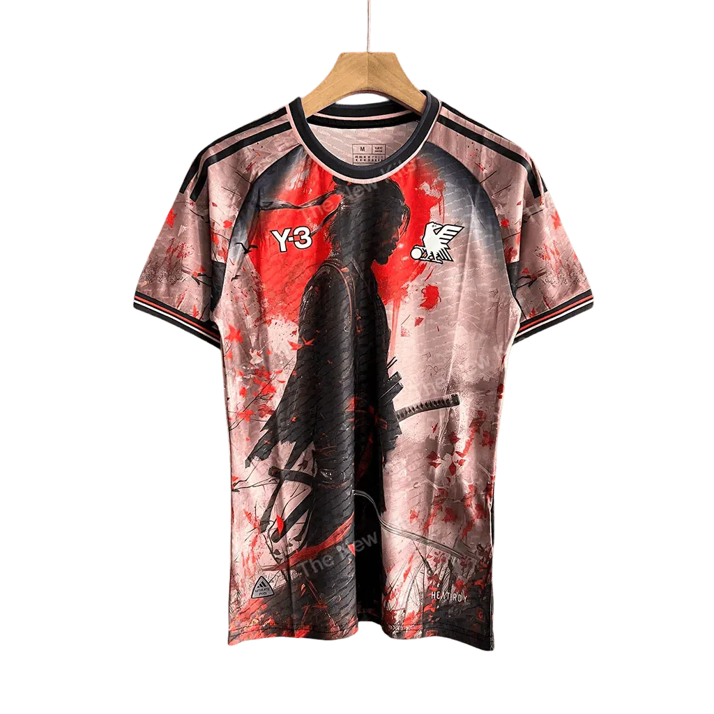 Japan WARRIOR RED Jersey front view – NipponKits