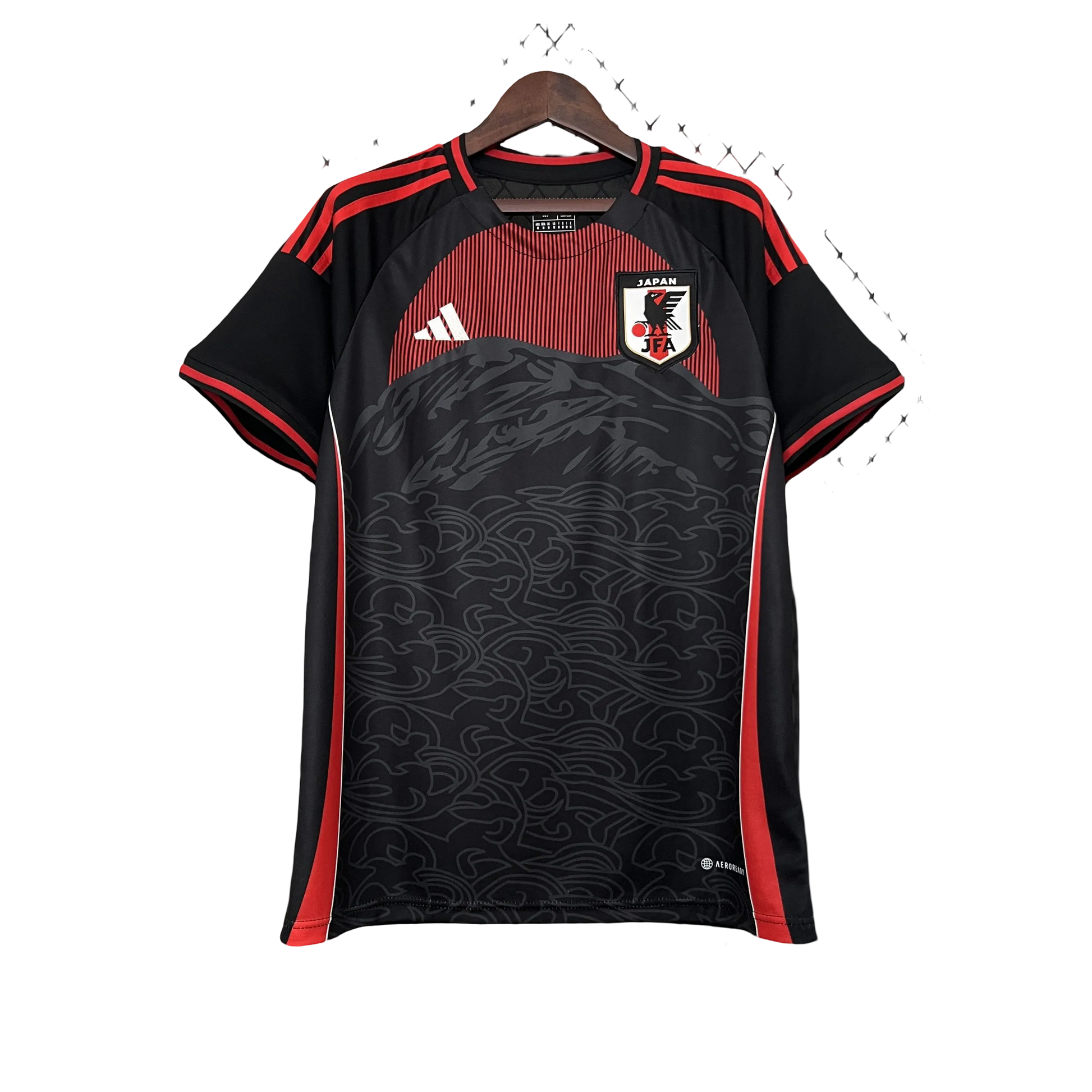 2024 Japan Black & Red Jersey front view – NipponKits