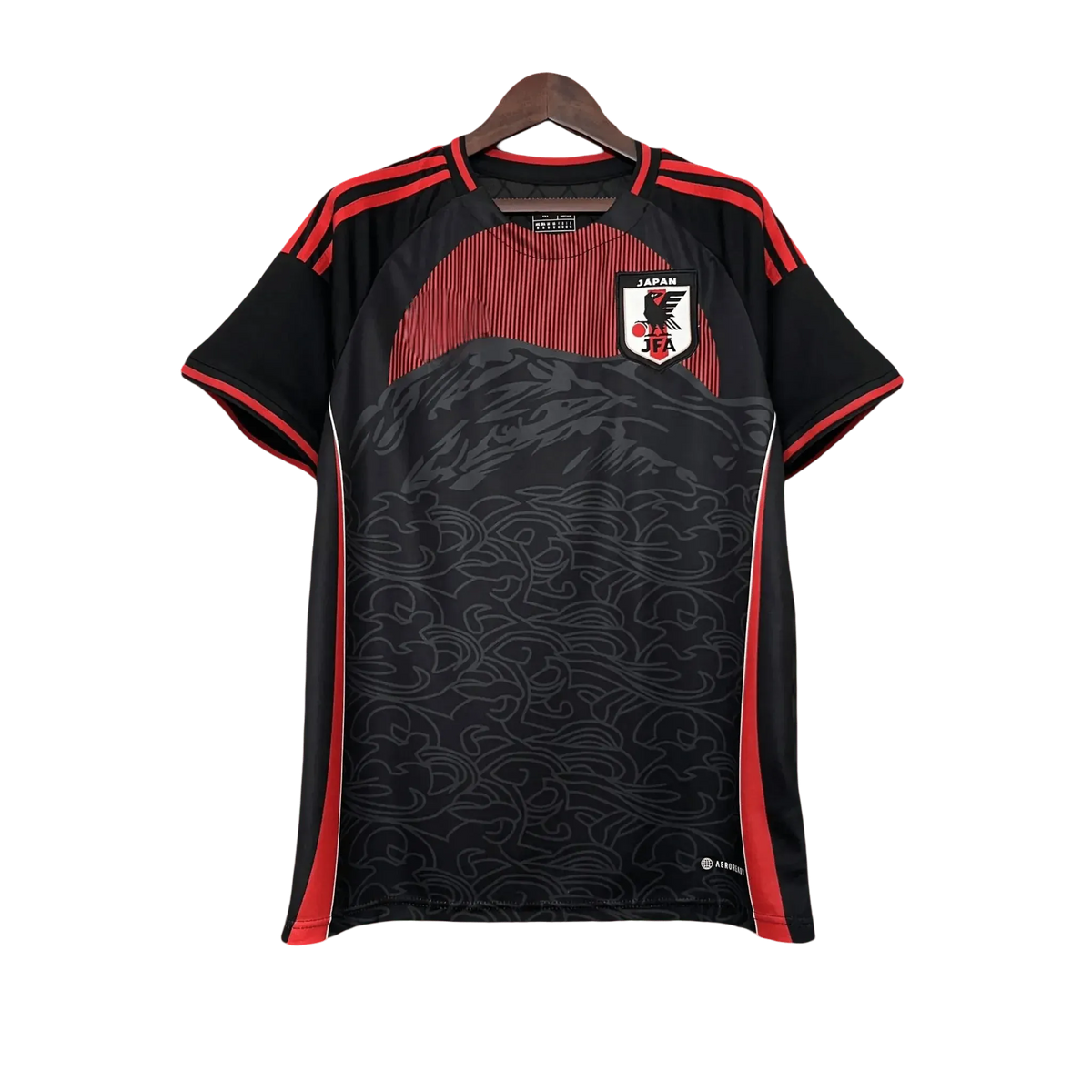 2024 Japan Black & Red Jersey front view – NipponKits