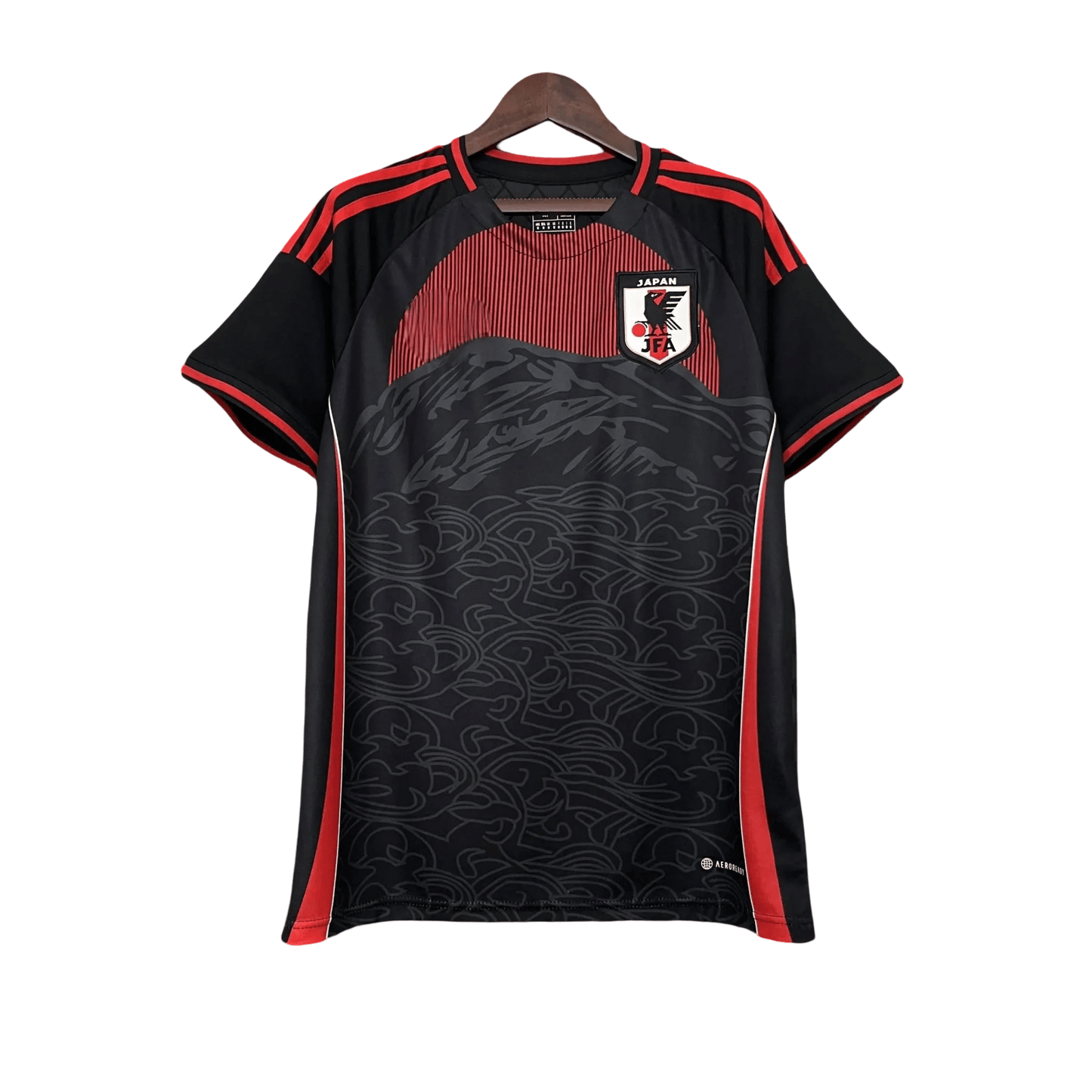 2024 Japan Black & Red Jersey front view – NipponKits
