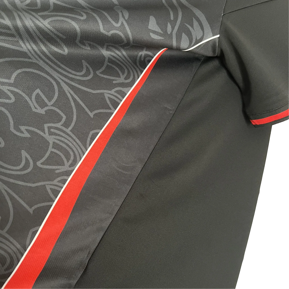 JFA crest on black and red Japan jersey – NipponKits