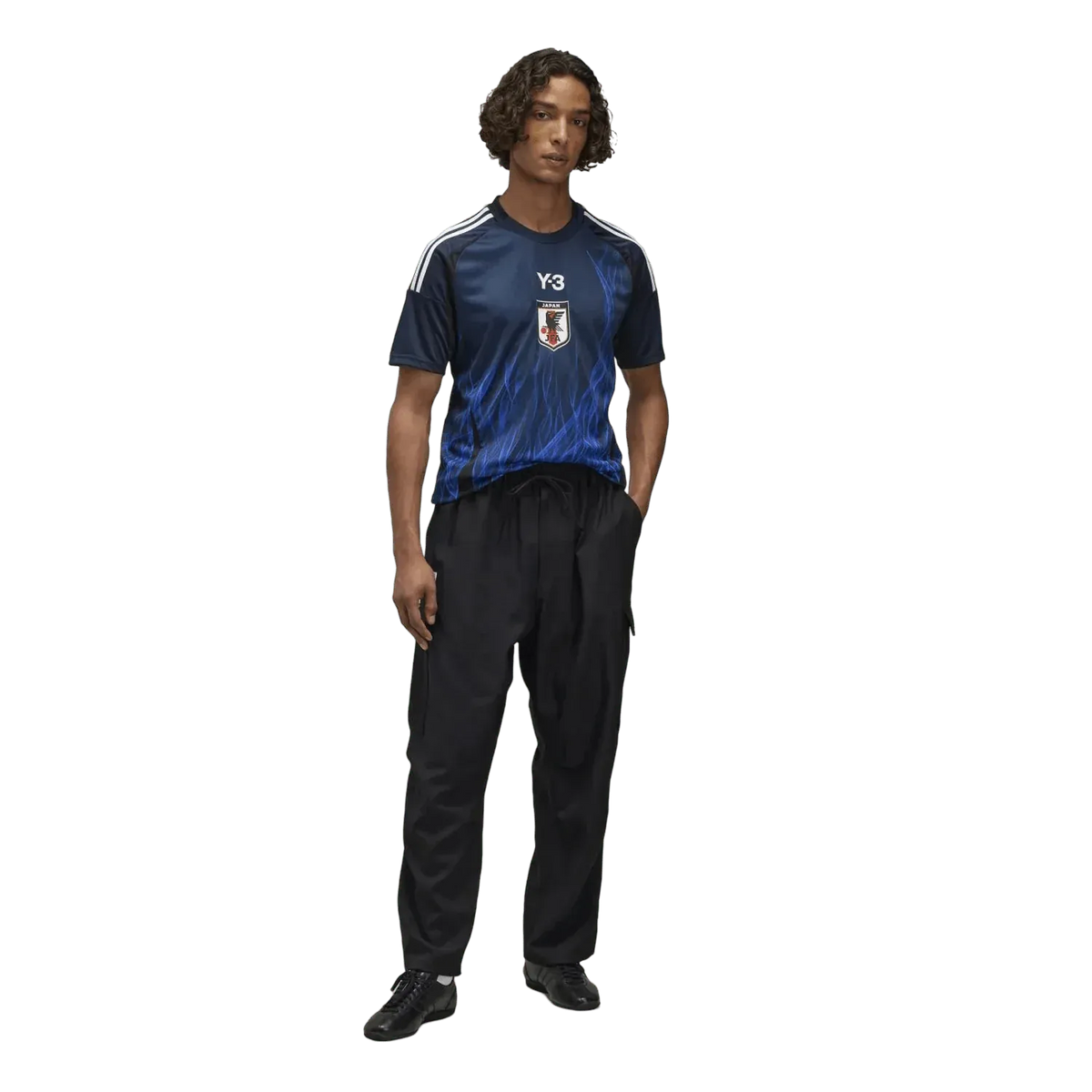 Japan y3 kit 2024-25 fan yamamoto distinctive blue flame design comfortable NIPPONKITS cultural