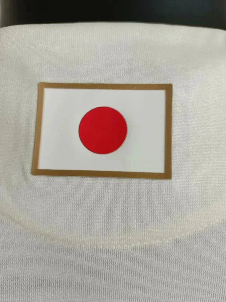 Japan away jersey white player version 2024-25 yamamoto red flame graphics professional athletic cut NIPPONKITS excellence