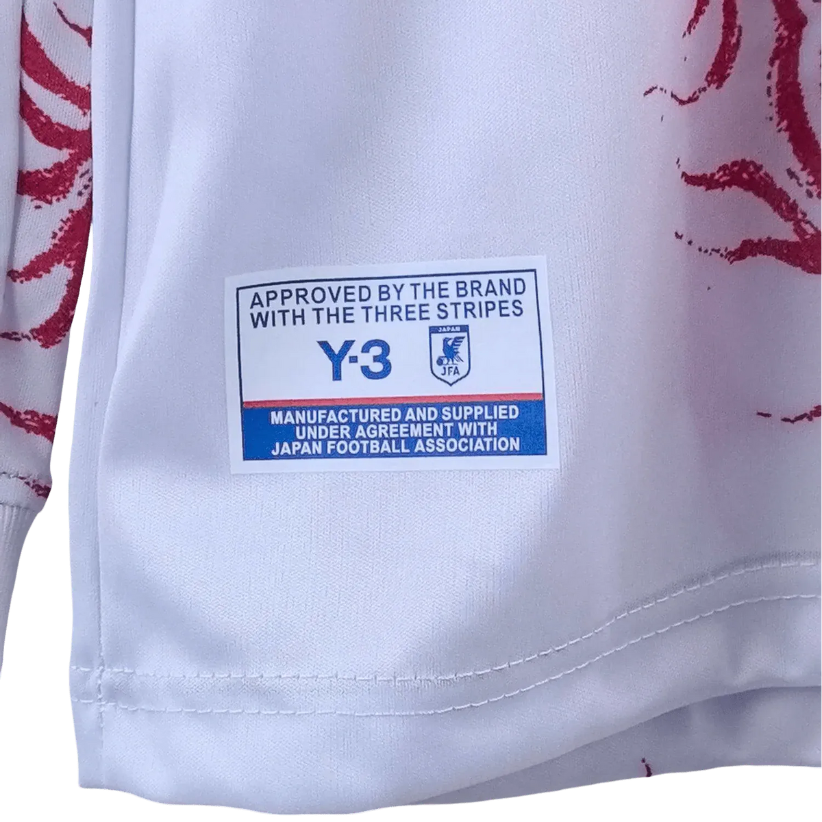 2024 Y3 Japan Jersey Long Sleeve Fan soft breathable recycled polyester fabric texture with moisture-wicking technology
