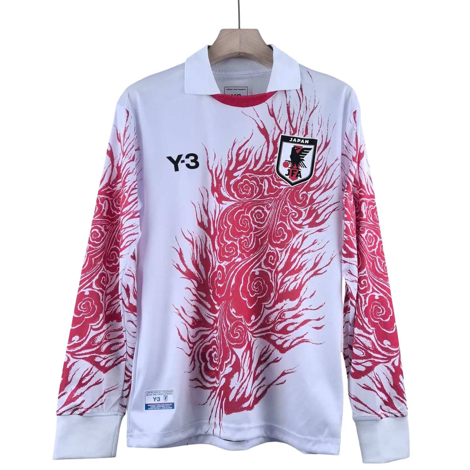 2024 Y3 Japan Long Sleeve Fan Jersey white and red – NipponKits