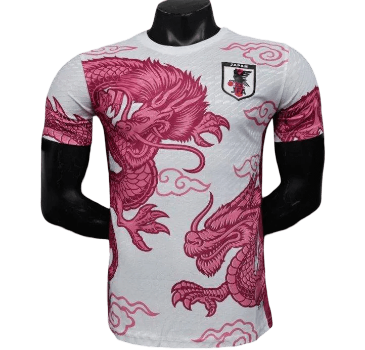 Japan "WHITE WITH PINK DRAGON" Jersey - Japan Special Kits