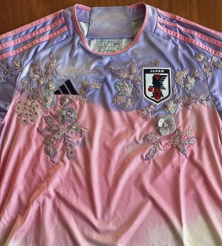 Japan Soccer Kit 2025 worn by customer, showcasing authentic design from NipponKits Store
