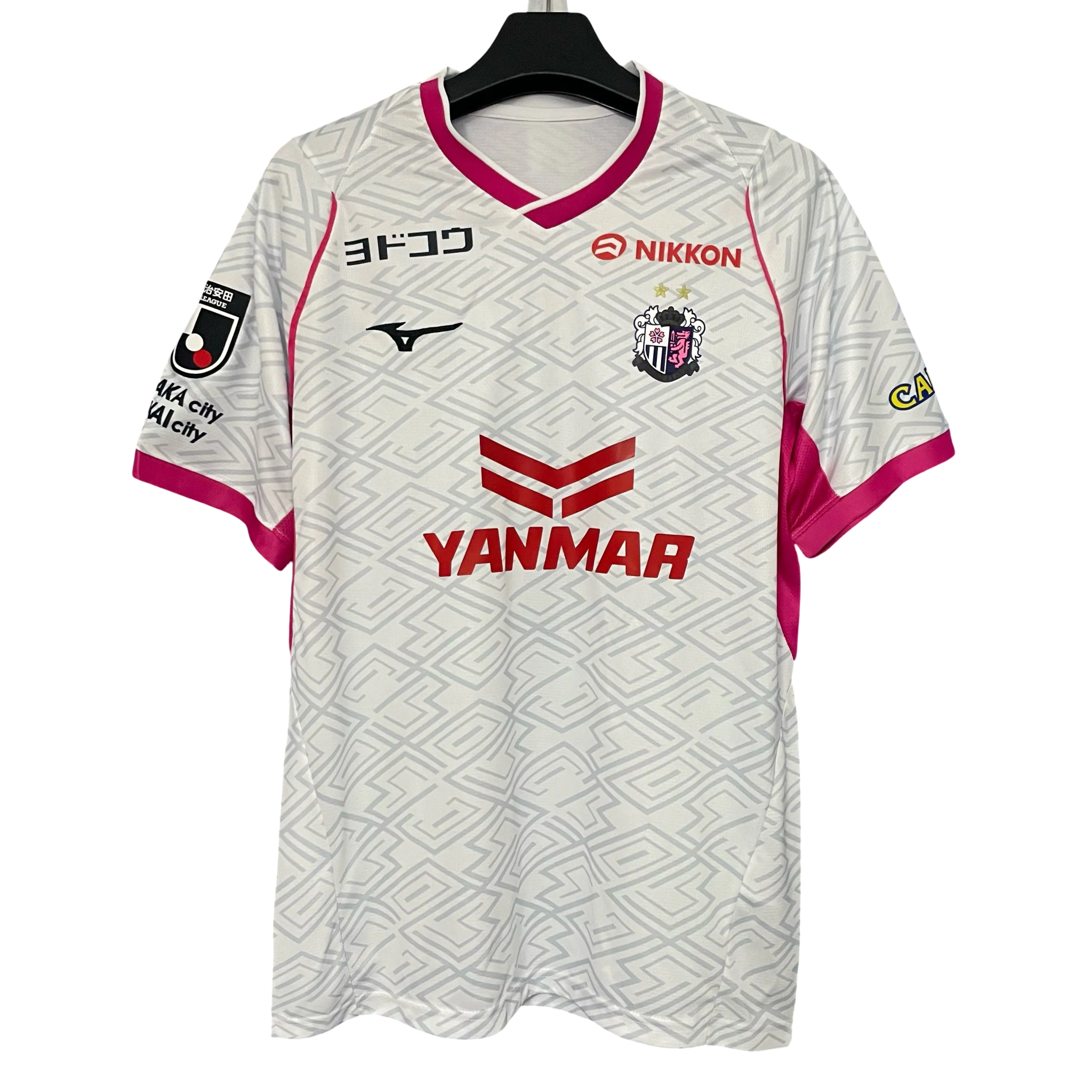 Cerezo Osaka 2025/26 Away Football Jersey white and pink