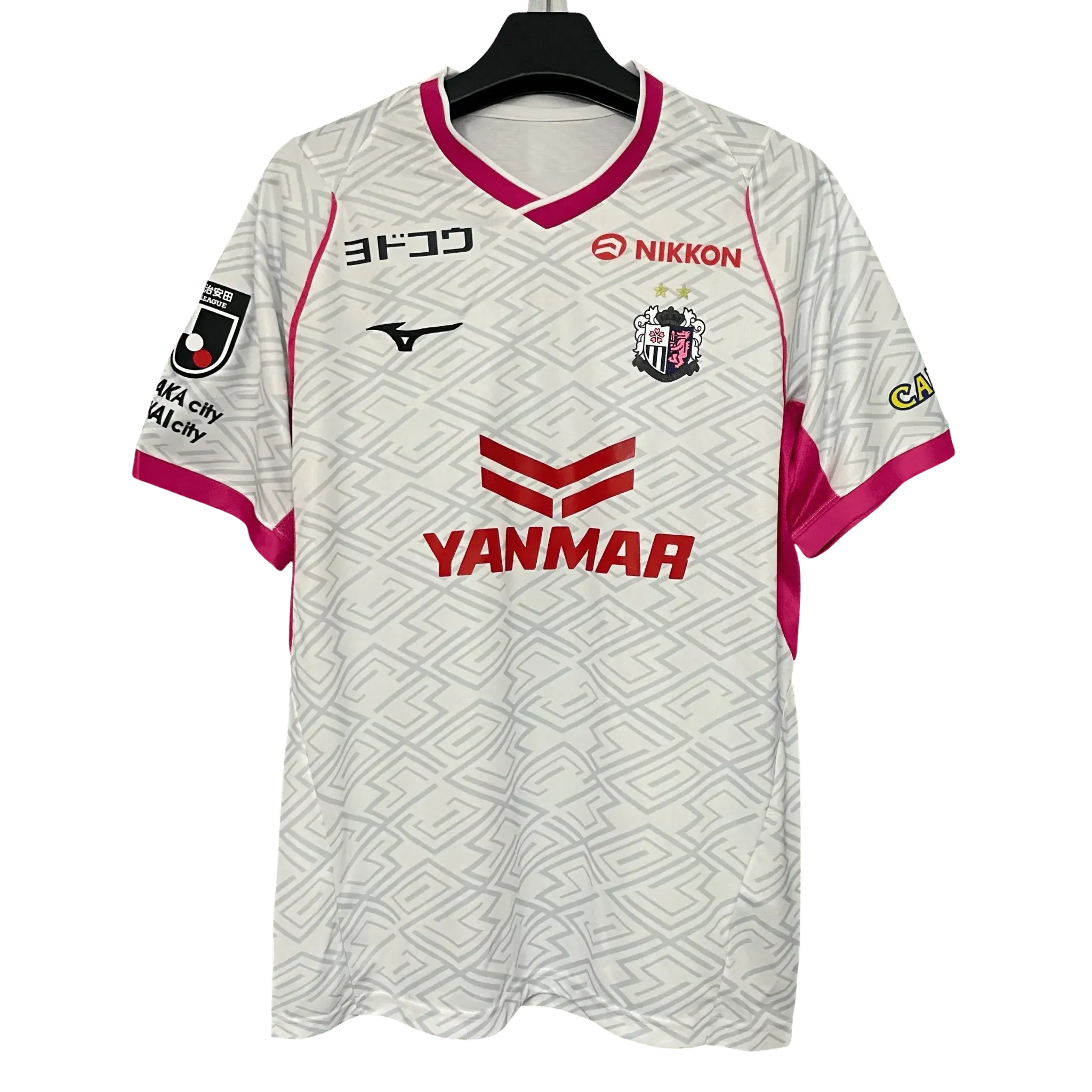 Cerezo Osaka 2025/26 Away Football Jersey white and pink