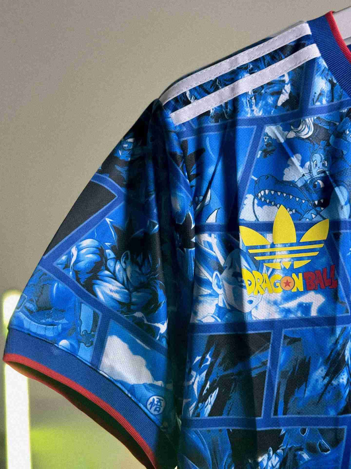 Japan Dragon Ball Blue Jersey - Manga Comic Design zoom logo