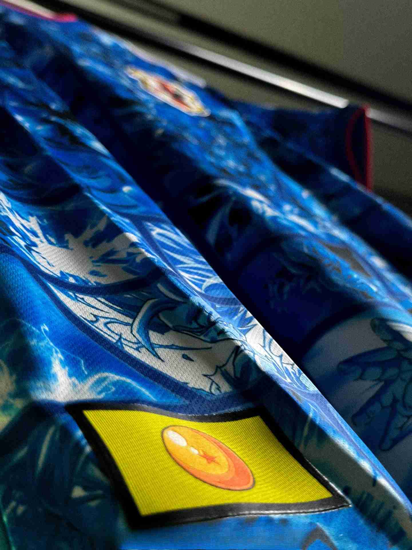 Japan Dragon Ball Blue Jersey - Manga Comic Design logo