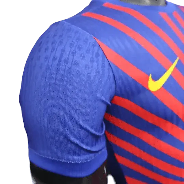 FC Barcelona Luffy football shirt with blaugrana colors and premium anime artwork
