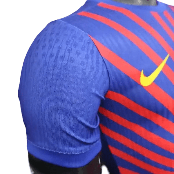 FC Barcelona Luffy football shirt with blaugrana colors and premium anime artwork