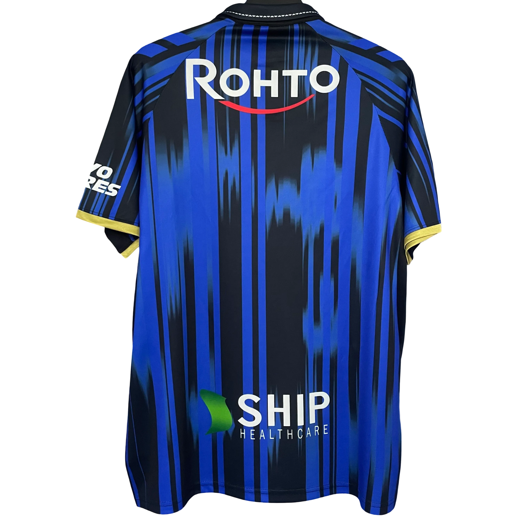 Gamba Osaka 2025/26 Home Jersey back view with sponsors Rohto and Ship Healthcare