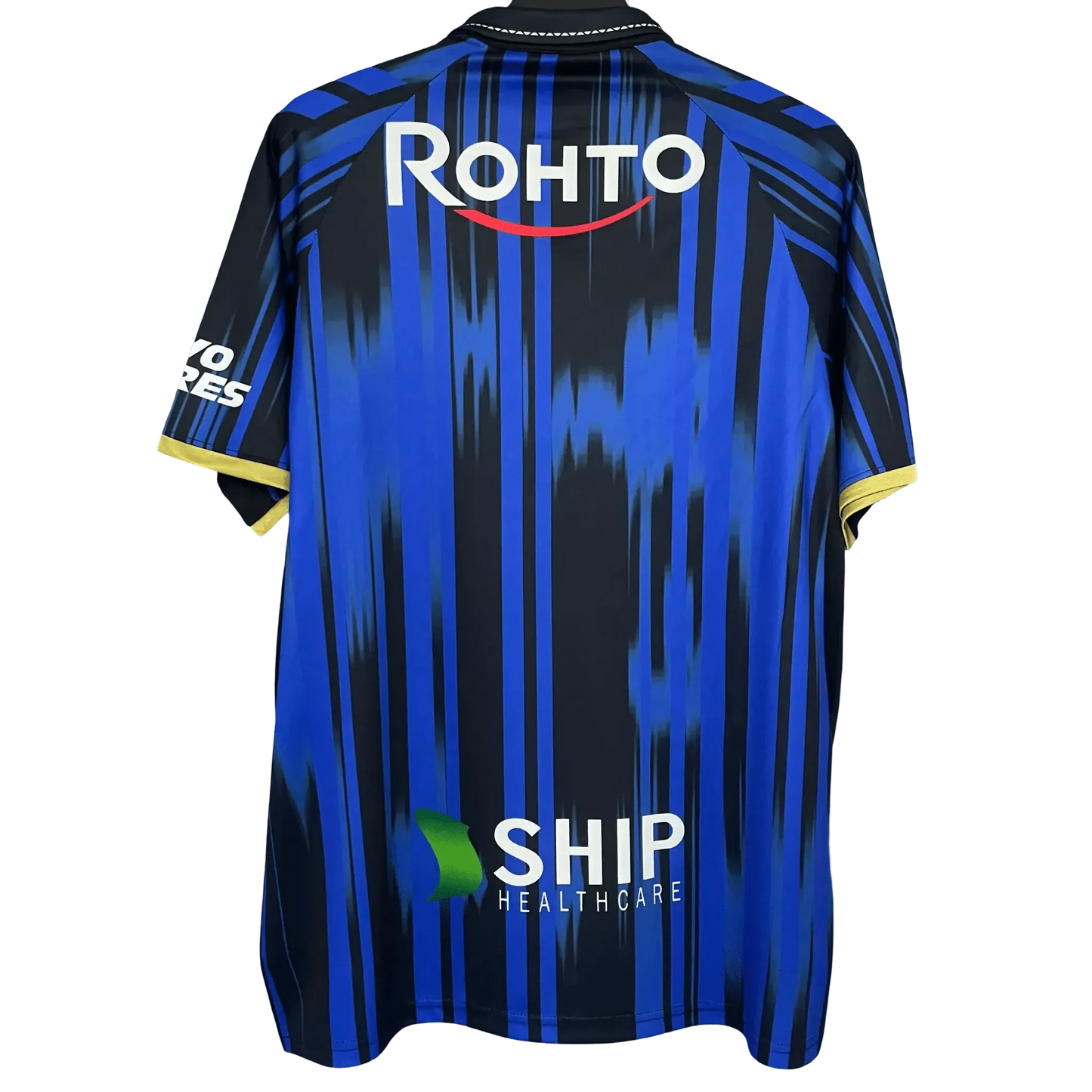 Gamba Osaka 2025/26 Home Jersey back view with sponsors Rohto and Ship Healthcare