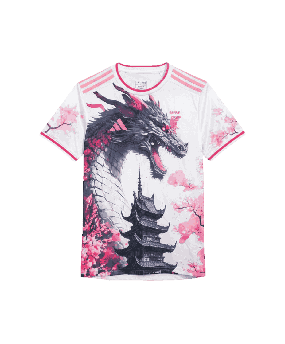 Maillot Japon Sakura Dragon Blanc