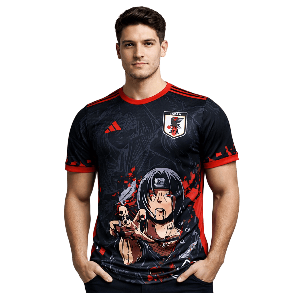 Men wearing a japan itachi jersey black version at nipponkits Store
