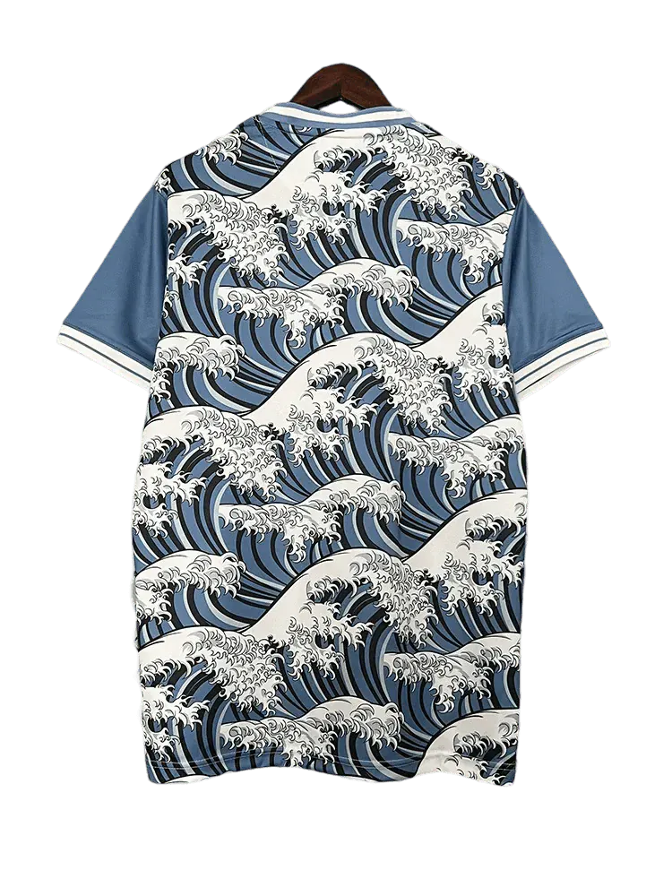 Blue Kanagawa Japan Soccer Jersey by NipponKits