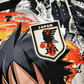 Explosive Luffy manga artwork jersey featuring smoke effects and monochrome panel tapestry design