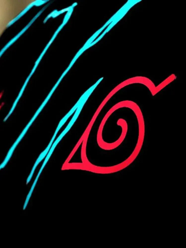 Premium men's Naruto shirt featuring Hokage executive power with electric effects and authentic Japan anime jersey construction