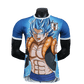 Gogeta Dragon Ball Blue Jersey with Super Saiyan Blue artwork and JFA crest