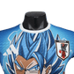 Gogeta Dragon Ball Blue Jersey with Super Saiyan Blue artwork and JFA crest