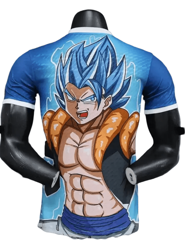 JAPAN x DRAGON BALL SUPER GOGETA BLUE JERSEY - Japan Soccer Jersey by NipponKits
