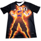 Japan Goku lightning jersey featuring orange electrical effects and storm energy across black fabric by NipponKits Store
