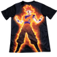 Japan Goku lightning jersey featuring orange electrical effects and storm energy across black fabric by NipponKits Store