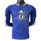 Japan 2026 world cup player jersey long sleeve - Samurai blue home edition with wave pattern design and JFA crest
