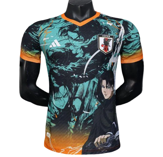 Attack on Titan Japan Anime Soccer Jersey front view – NipponKits