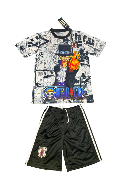 Japan Ace One Piece Kids Football Kit with jersey and shorts