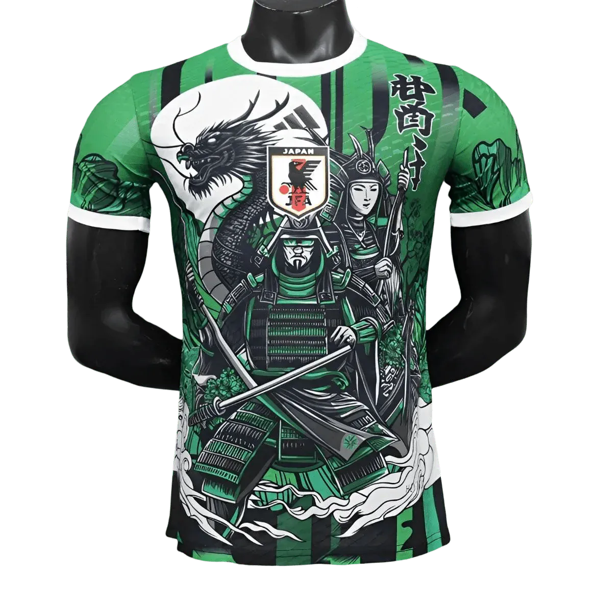 Japan Artistic Samurai Green Jersey front view – NipponKits