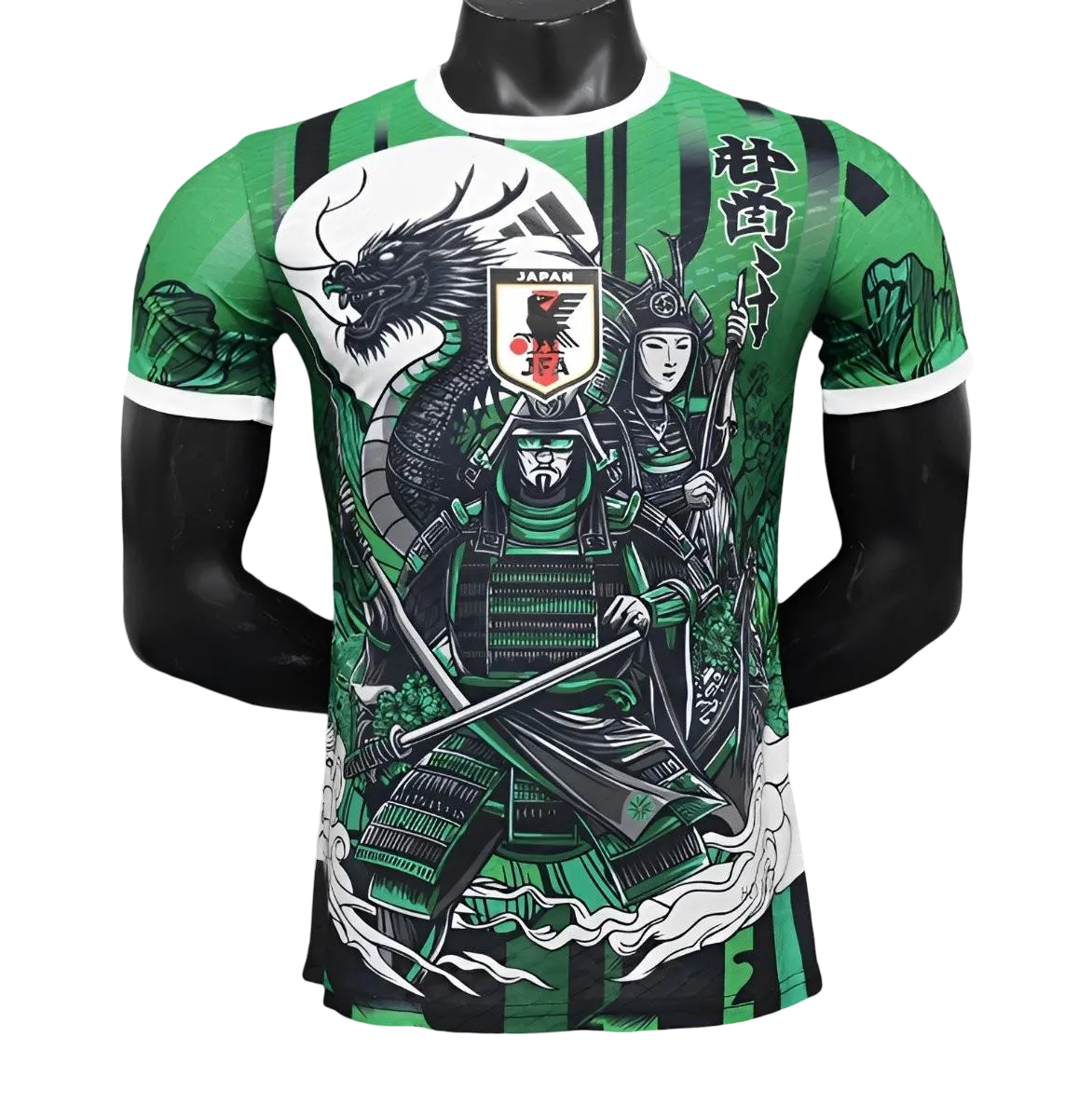 Japan Artistic Samurai Green Jersey front view – NipponKits