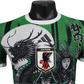Green Japan soccer jersey with artistic brush design – NipponKits