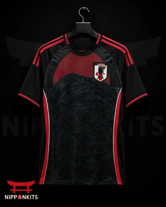 Japan Black Waves Football Jersey