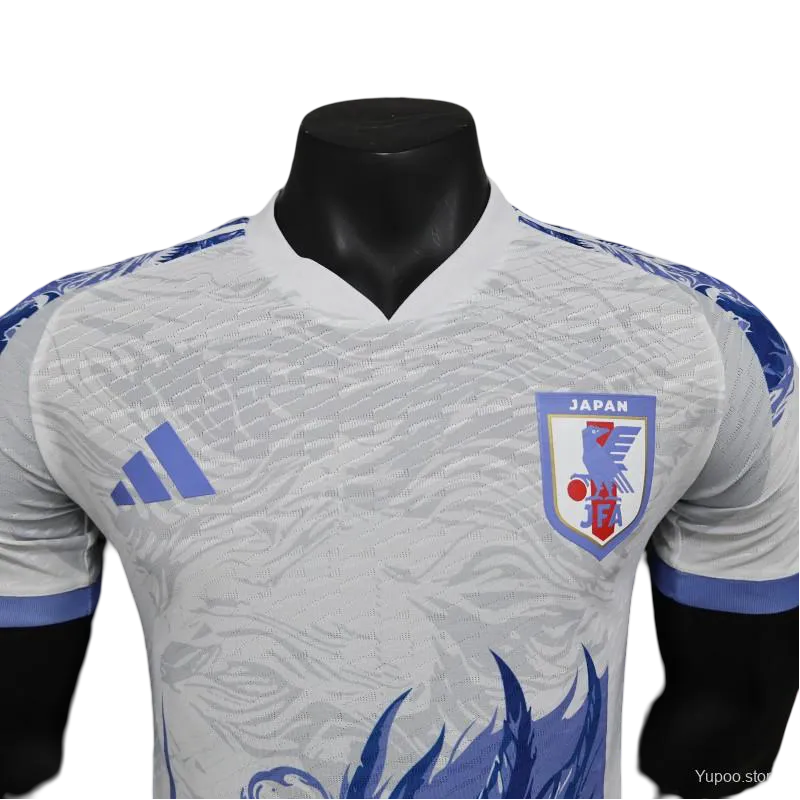 Japan Dragon Football Jersey white and blue – NipponKits