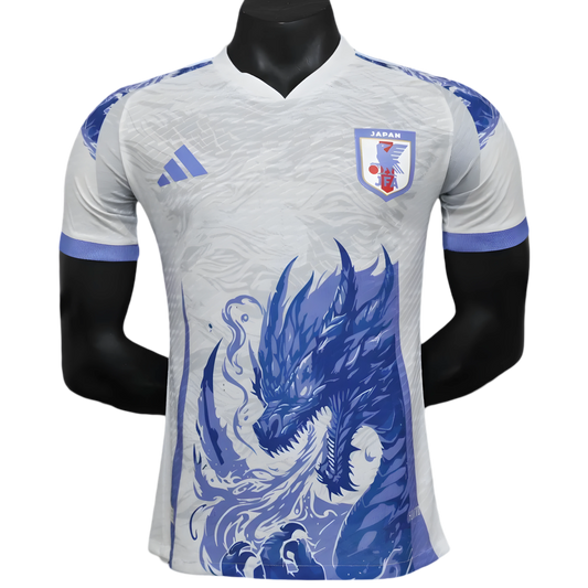 Japan Blue DRAGON White Jersey front view – NipponKits

