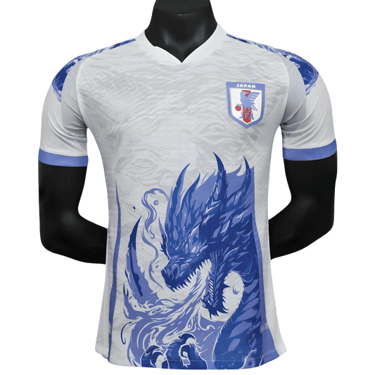 Japan Blue DRAGON White Jersey front view – NipponKits

