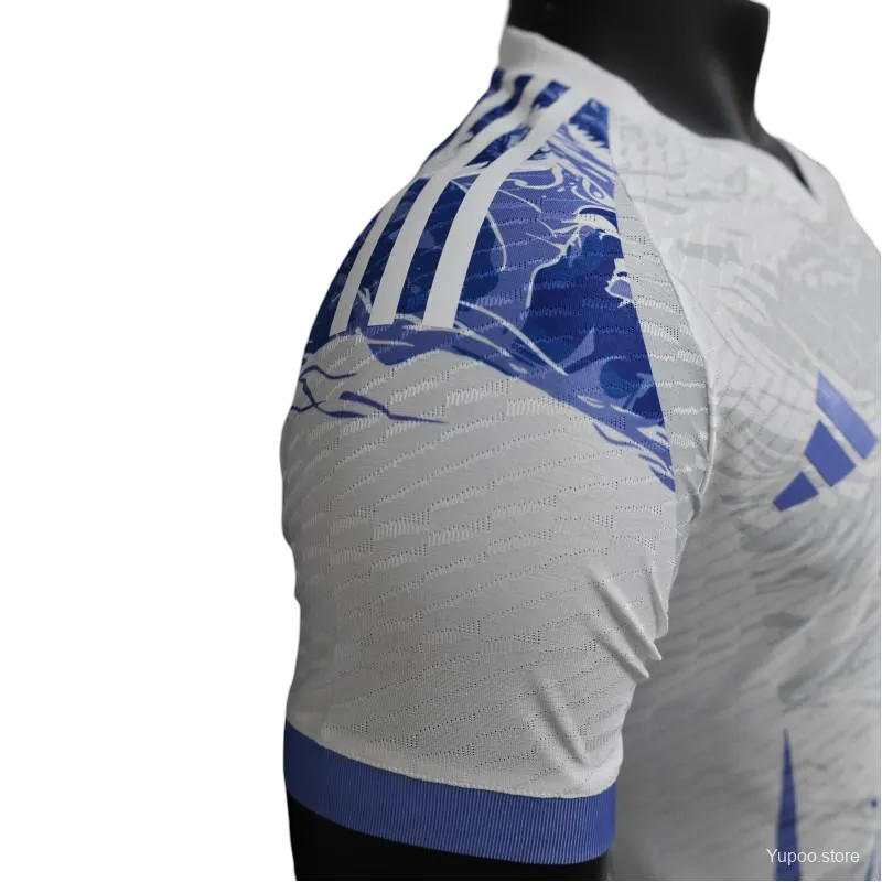 Japan Dragon Football Jersey white and blue – NipponKits