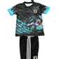 Japan Blue Flame Youth Football Kit with anime design
