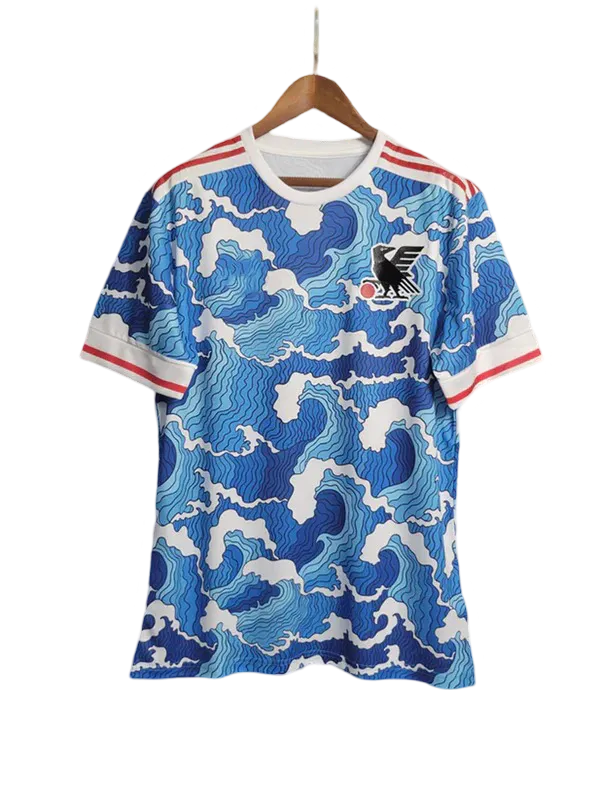 Blue Hokusai Jersey - Japan Soccer Jersey by NipponKits