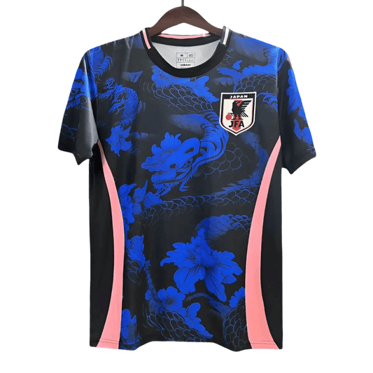 Japan Blue SNAKE Jersey Special Edition with snake-scale graphics deep blue base sleeves concept football kit
